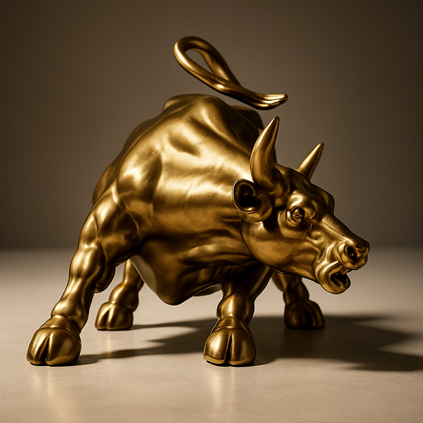 Escultura Touro Dourado Wall Street